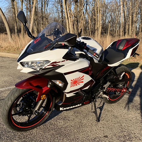 Kawasaki Motorrad Verkleidung