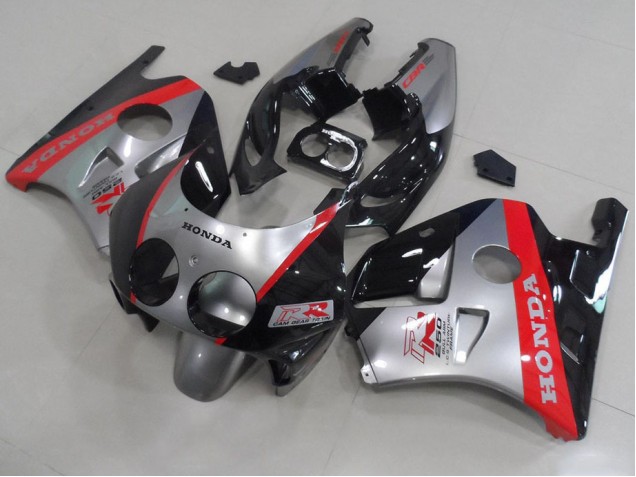 1991-1998 Silber Schwarz Rot CBR250RR MC22 Motorrad Verkleidung 1991-1998 Silber Schwarz Rot CBR250RR MC22 Motorrad Verkleidung