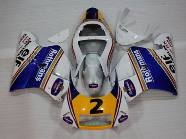 1994-1996 Weiß Blau Gelb NSR250 MC28 P4 Motorrad Verkleidung
