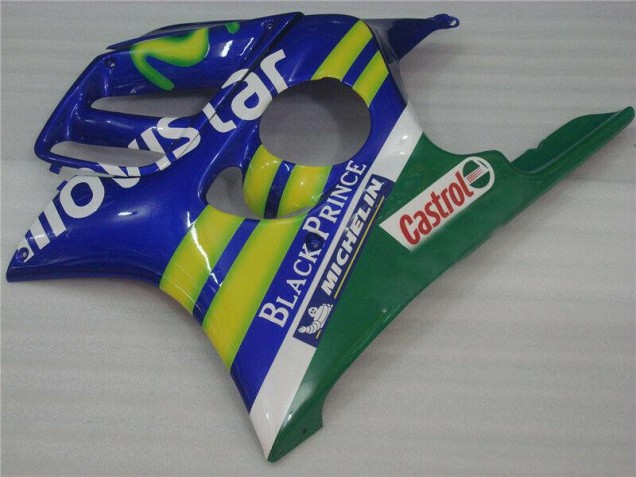 1995-1998 Blaus Movistar Castrol CBR600 F3 Motorrad Verkleidung 1995-1998 Blaus Movistar Castrol CBR600 F3 Motorrad Verkleidung