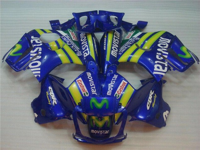 1995-1998 Blaus Movistar Castrol CBR600 F3 Motorrad Verkleidung 1995-1998 Blaus Movistar Castrol CBR600 F3 Motorrad Verkleidung