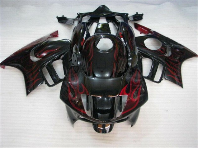 1995-1998 Schwarz rote Flamme CBR600 F3 Motorrad Verkleidung 1995-1998 Schwarz rote Flamme CBR600 F3 Motorrad Verkleidung