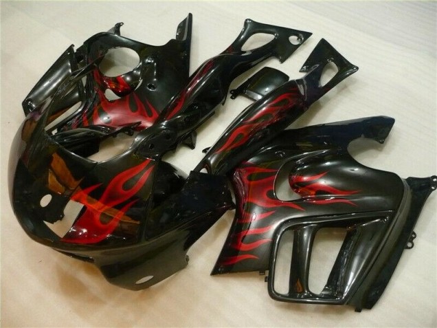 1995-1998 Schwarz rote Flamme CBR600 F3 Motorrad Verkleidungen 1995-1998 Schwarz rote Flamme CBR600 F3 Motorrad Verkleidungen