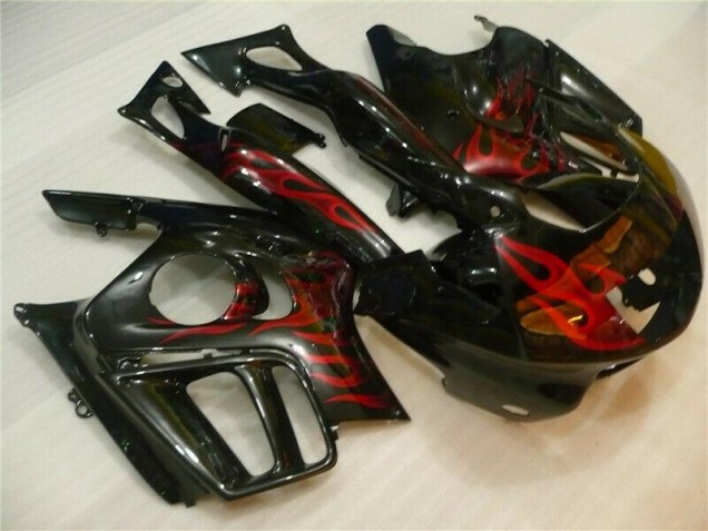 1995-1998 Schwarz rote Flamme CBR600 F3 Motorrad Verkleidungen 1995-1998 Schwarz rote Flamme CBR600 F3 Motorrad Verkleidungen
