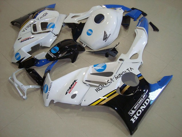 1995-1998 Weiß Blau Konica Minolta CBR600 F3 Motorrad Verkleidung 1995-1998 Weiß Blau Konica Minolta CBR600 F3 Motorrad Verkleidung
