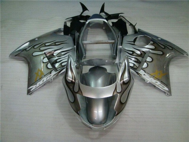 1996-2007 Flamme Silber grau CBR1100XX Motorrad Verkleidung