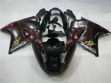 1996-2007 Rot Flamme CBR1100XX Motorrad Verkleidung