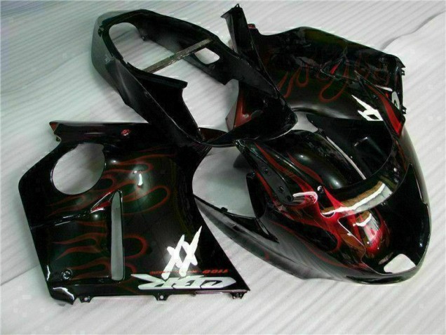 1996-2007 Rot Flamme CBR1100XX Motorrad Verkleidungen