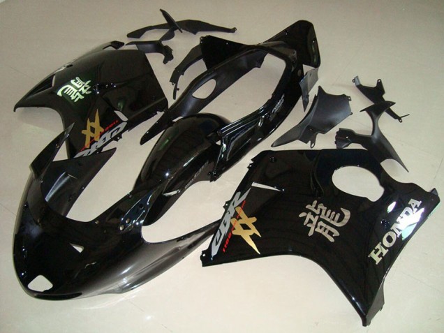 1996-2007 Schwarz CBR1100XX Blackbird Motorrad Verkleidung