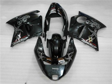 1996-2007 Schwarz CBR1100XX Motorrad Vollverkleidung & Plastik