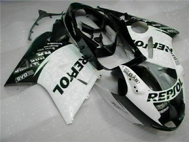 1996-2007 Weiß Schwarz Repsol CBR1100XX Motorrad Verkleidung