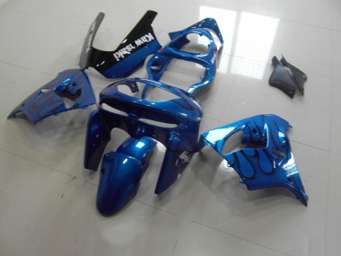 1998-1999 Blau schwarze Flamme ZX9R Motorrad Verkleidung