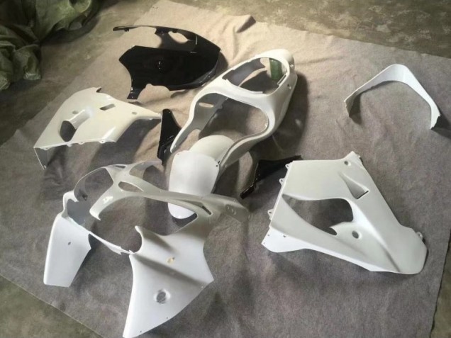 2000-2001 Reinweiß Glänzendes Schwarz ZX9R Motorrad Verkleidung 2000-2001 Reinweiß Glänzendes Schwarz ZX9R Motorrad Verkleidung