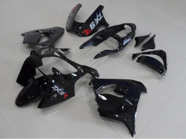 2000-2001 Schwarz mit grauen Aufklebern ZX9R Motorrad Verkleidung 2000-2001 Schwarz mit grauen Aufklebern ZX9R Motorrad Verkleidung