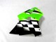 2000-2002 Grün Schwarz Weiß ZX6R Motorrad Verkleidungen 2000-2002 Grün Schwarz Weiß ZX6R Motorrad Verkleidungen