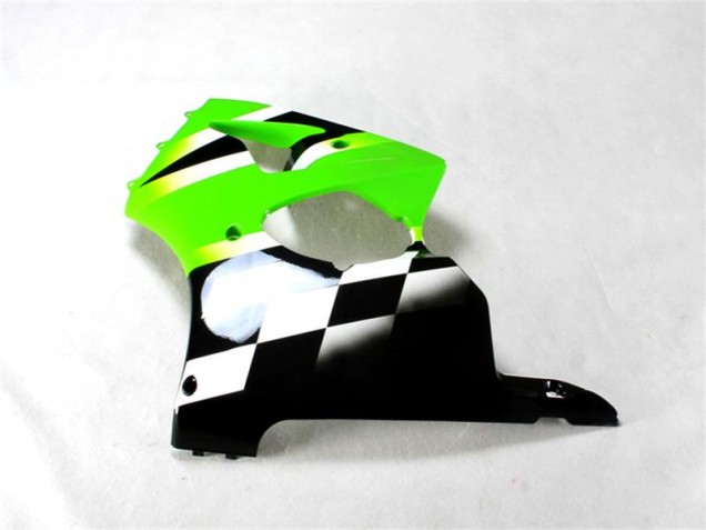 2000-2002 Grün Schwarz Weiß ZX6R Motorrad Verkleidungen 2000-2002 Grün Schwarz Weiß ZX6R Motorrad Verkleidungen