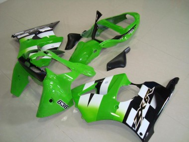 2000-2002 Grün Schwarz ZX6R Motorrad Verkleidungen & Plastik