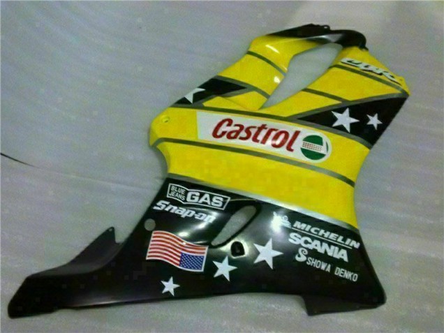 2001-2003 Gelb Schwarz Castrol Cycle World CBR600 F4i Motorrad Verkleidung 2001-2003 Gelb Schwarz Castrol Cycle World CBR600 F4i Motorrad Verkleidung