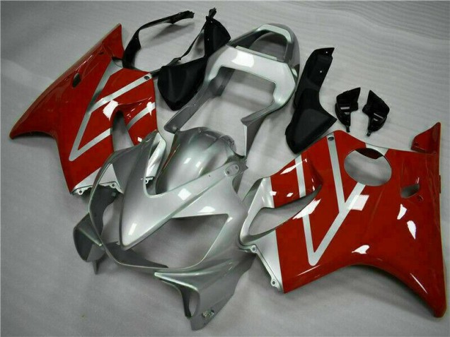 2001-2003 Rot Silber CBR600 F4i Motorrad Vollverkleidung