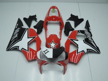 2002-2003 Schwarz Roter Stern CBR900RR 954 Motorrad Verkleidung