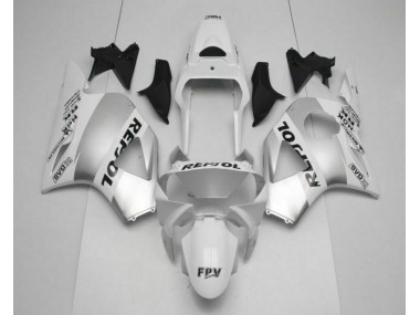 2002-2003 Weiß Silber Schwarz Repsol CBR900RR 954RR Motorrad Verkleidung