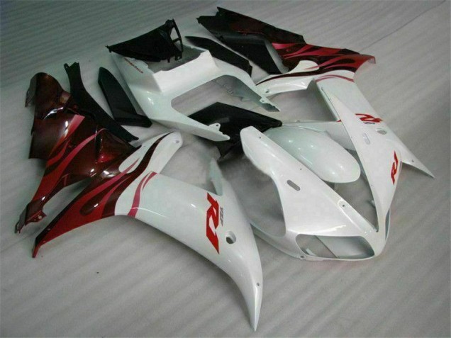 2002-2003 Weiß YZF R1 Motorrad Vollverkleidung