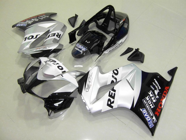 2002-2013 Silber Repsol VFR800 Motorrad Verkleidung 2002-2013 Silber Repsol VFR800 Motorrad Verkleidung