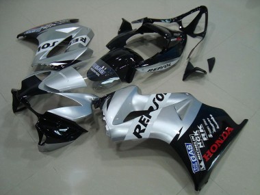 2002-2013 Silber Repsol VFR800 Motorrad Verkleidungen