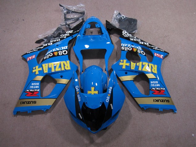 2003-2004 Blau Rizla Q8 Oils GSXR 1000 Motorrad Verkleidung 2003-2004 Blau Rizla Q8 Oils GSXR 1000 Motorrad Verkleidung