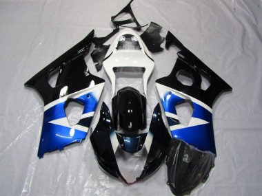 2003-2004 Blau Schwarz Weiß GSXR 1000 Motorrad Verkleidung