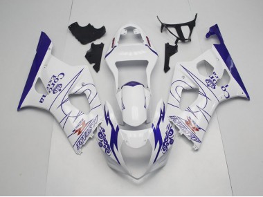 2003-2004 Blau Whie Corona GSXR 1000 Motorrad Verkleidung