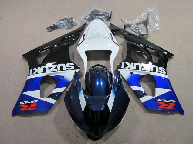2003-2004 Blau weißer Aufkleber GSXR 1000 Motorrad Verkleidungen 2003-2004 Blau weißer Aufkleber GSXR 1000 Motorrad Verkleidungen