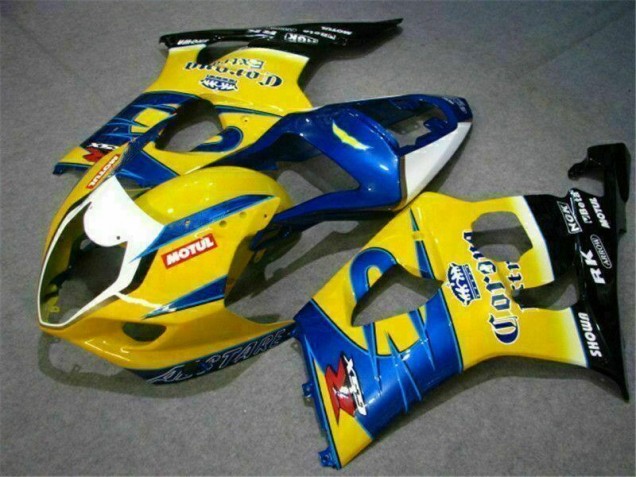 2003-2004 Gelb Blau GSXR 1000 Motorrad Verkleidung 2003-2004 Gelb Blau GSXR 1000 Motorrad Verkleidung