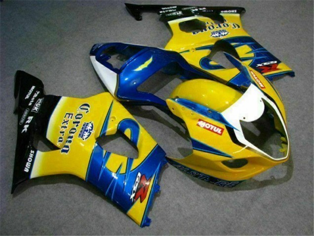 2003-2004 Gelb Blau GSXR 1000 Motorrad Verkleidung 2003-2004 Gelb Blau GSXR 1000 Motorrad Verkleidung