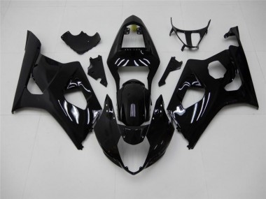 2003-2004 Glänzend Schwarz GSXR 1000 Motorrad Verkleidungen