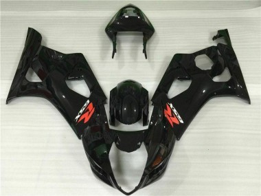 2003-2004 Glänzend Schwarz GSXR 1000 Motorrad Vollverkleidung
