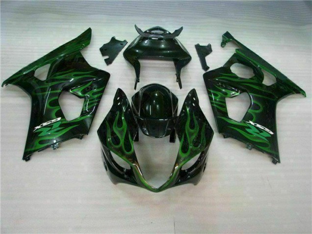 2003-2004 Grün Schwarz GSXR 1000 Motorrad Verkleidung 2003-2004 Grün Schwarz GSXR 1000 Motorrad Verkleidung