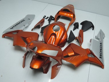 2003-2004 Orange Silber CBR600RR Motorrad Verkleidung