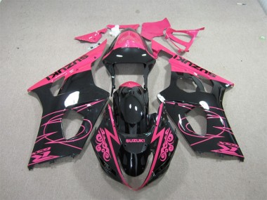 2003-2004 Rosa Schwarz GSXR 1000 Motorrad Verkleidung