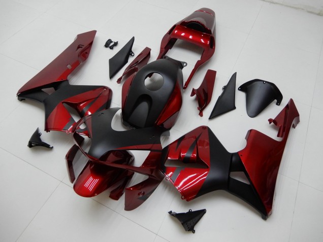 2003-2004 Rot Schwarz CBR600RR Motorrad Verkleidung 2003-2004 Rot Schwarz CBR600RR Motorrad Verkleidung