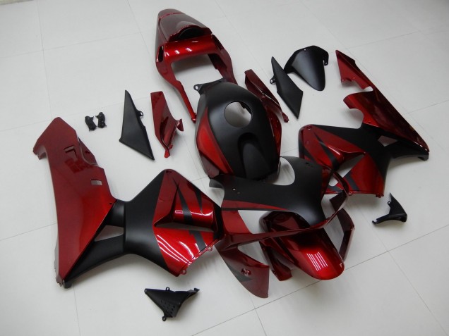 2003-2004 Rot Schwarz CBR600RR Motorrad Verkleidung 2003-2004 Rot Schwarz CBR600RR Motorrad Verkleidung