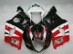 2003-2004 Rot Schwarz GSXR 1000 Motorrad Verkleidungen 2003-2004 Rot Schwarz GSXR 1000 Motorrad Verkleidungen
