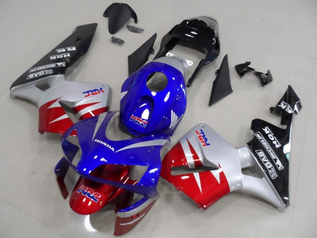 2003-2004 Rot Silber Blau CBR600RR Motorrad Verkleidung 2003-2004 Rot Silber Blau CBR600RR Motorrad Verkleidung