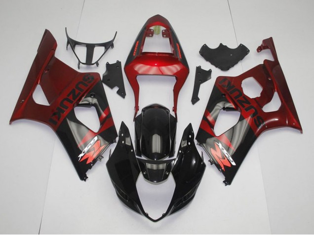 2003-2004 Schwarz Rot GSXR 1000 Motorrad Verkleidung 2003-2004 Schwarz Rot GSXR 1000 Motorrad Verkleidung