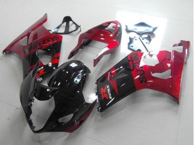 2003-2004 Schwarz Rot GSXR 1000 Motorrad Verkleidungen