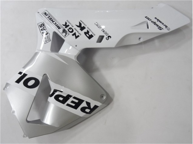 2003-2004 Silver Weiß Schwarz Repsol CBR600RR Motorrad Verkleidung