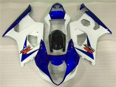 2003-2004 Weiß Blau GSXR 1000 Motorrad Verkleidung