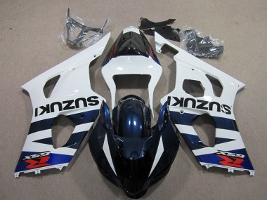 2003-2004 Weiß Blau Schwarz Aufkleber GSXR 1000 Motorrad Verkleidung