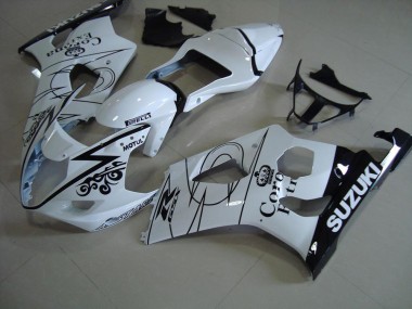 2003-2004 Weiß Corona GSXR 1000 Motorrad Verkleidung