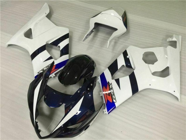 2003-2004 Weiß Schwarz GSXR 1000 Motorrad Verkleidung Komplett Sets 2003-2004 Weiß Schwarz GSXR 1000 Motorrad Verkleidung Komplett Sets